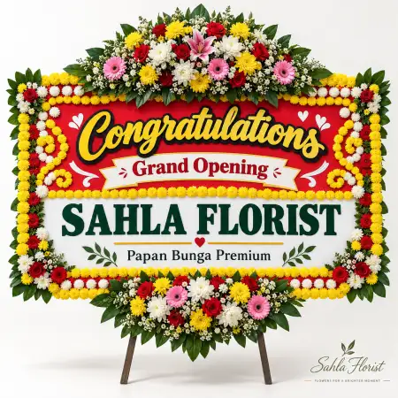 Papan Bunga Ucapan Selamat Blok M